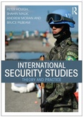 Cover: International Security Studies - Routledge