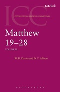 Cover: Matthew 19-28 - T.& T.Clark Ltd