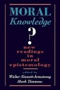 Cover: Moral Knowledge New Readings - Oxford University Press Inc