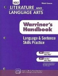 Enlarge image Cover: Holt Literature & Language Arts Warriner's Handbook - Holt McDougal