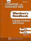 Cover: Holt Literature & Language Arts Warriner's Handbook - Holt McDougal