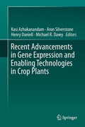 Cover: Recent Advancements in Gene Expression and Enabling Technologies in Crop Plants - Springer