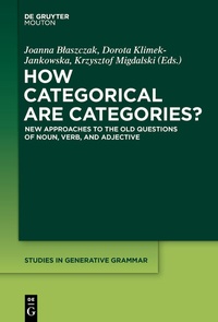 Abbildung von: How Categorical are Categories? - De Gruyter Mouton