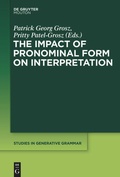 Cover: The Impact of Pronominal Form on Interpretation - De Gruyter Mouton