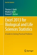 Bild: Excel 2013 for Biological and Life Sciences Statistics - Springer