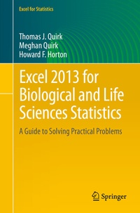 Abbildung von: Excel 2013 for Biological and Life Sciences Statistics - Springer