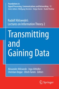Enlarge image Cover: Transmitting and Gaining Data - Springer