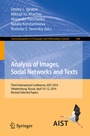 Cover: Analysis of Images, Social Networks and Texts - Springer