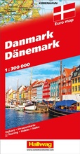 Bild: Hallwag Strassenkarte D&auml;nemark 1:300.000 - Hallwag K&uuml;mmerly+Frey