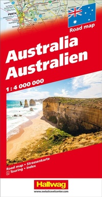 Abbildung von: Hallwag Strassenkarte Australien 1:4 Mio. - Hallwag Kümmerly+Frey