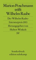 Cover: Marion Poschmann trifft Wilhelm Raabe - Suhrkamp