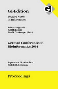 Enlarge image Cover: GI Edition Proceedings Band 235 - German Conference on Bioinformatics 2014 - Köllen