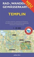 Cover: Rad-, Wander- und Gew&auml;sserkarte Templin - gr&uuml;nes herz