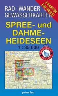 Abbildung von: Rad-, Wander- und Gewässerkarten-Set: Spree- und Dahme-Heideseen - grünes herz
