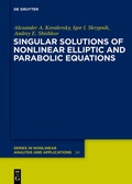 Cover: Singular Solutions of Nonlinear Elliptic and Parabolic Equations - De Gruyter