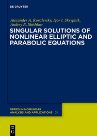 Abbildung von: Singular Solutions of Nonlinear Elliptic and Parabolic Equations - De Gruyter