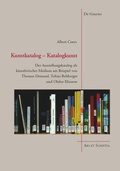 Cover: Kunstkatalog - Katalogkunst - De Gruyter