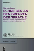 Cover: Schreiben an den Grenzen der Sprache - De Gruyter