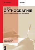 Cover: Orthographie - De Gruyter