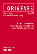 Cover: &Uuml;ber das Gebet - De Gruyter