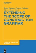 Cover: Extending the Scope of Construction Grammar - De Gruyter Mouton