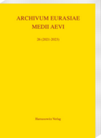 Bild: Archivum Eurasiae Medii Aevi - Harrassowitz Verlag