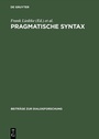 Cover: Pragmatische Syntax - De Gruyter