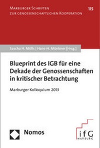 Abbildung von: Blueprint des IGB für eine Dekade der Genossenschaften in kritischer Betrachtung - Nomos