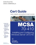 Cover: MCSA 70-410 Cert Guide R2 - Pearson