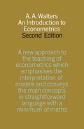 Cover: An Introduction to Econometrics - Macmillan