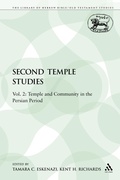 Cover: Second Temple Studies - Sheffield Academic Press