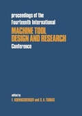 Cover: Advances in Machine Tool Design and Research: 14th - Macmillan