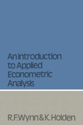 Cover: Introduction to Applied Econometric Analysis - Macmillan