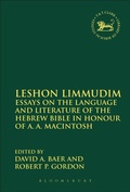 Cover: Leshon Limmudim - T.& T.Clark Ltd