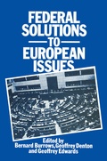 Cover: Federal Solutions to European Issues - Palgrave Macmillan