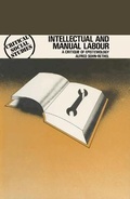 Cover: Intellectual and Manual Labour - Macmillan