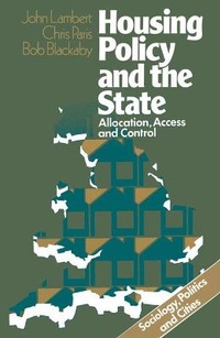 Enlarge image Cover: Housing Policy and the State - Macmillan