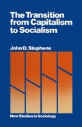 Cover: The Transition from Capitalism to Socialism - Palgrave Macmillan