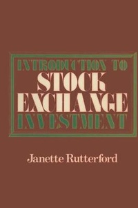 Enlarge image Cover: Introduction to Stock Exchange Investment - Macmillan