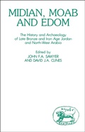 Cover: Midian, Moab and Edom - Sheffield Academic Press