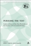 Cover: Pursuing the Text - Sheffield Academic Press