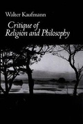 Cover: Critique of Religion and Philosophy - Princeton University Press