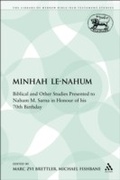 Cover: Minhah Le-Nahum - Sheffield Academic Press