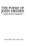 Cover: The Poems of John Dryden: Volume One - Routledge