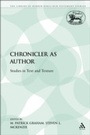 Cover: The Chronicler as Author - Sheffield Academic Press