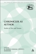 Cover: The Chronicler as Author - Sheffield Academic Press