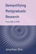 Cover: Demystifying Postgraduate Research - University of Birmingham Press