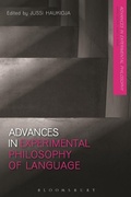 Cover: Advances in Experimental Philosophy of Language - Bloomsbury Academic