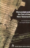 Cover: Manuscripts and the Text of the New Testament - T.& T.Clark Ltd