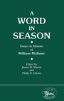 Cover: Word in Season - Sheffield Academic Press